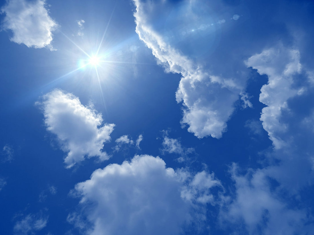Bright blue sky and sunshine