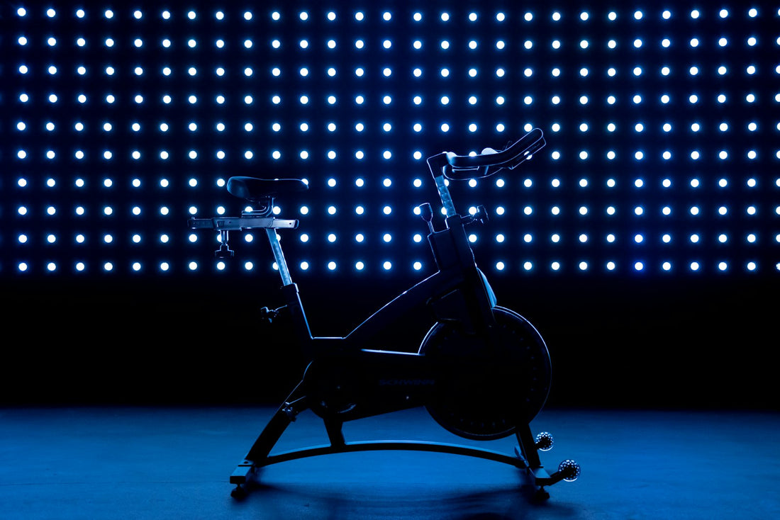 Indoor cycling bike in a studio